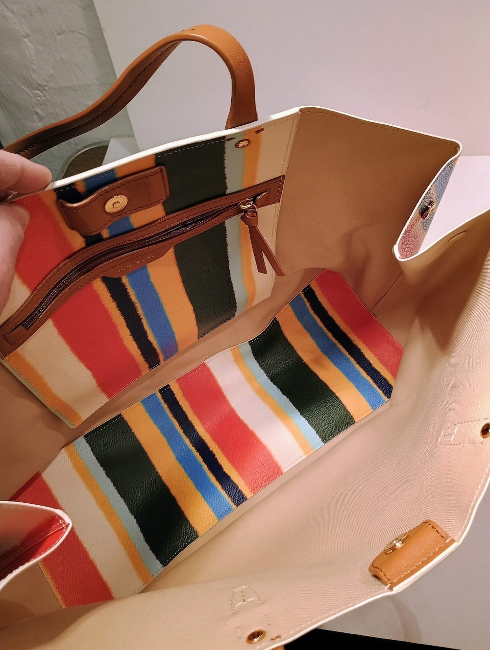 Tory Burch Hot Air Balloon Large Tote NWOT - Picture 4 of 9